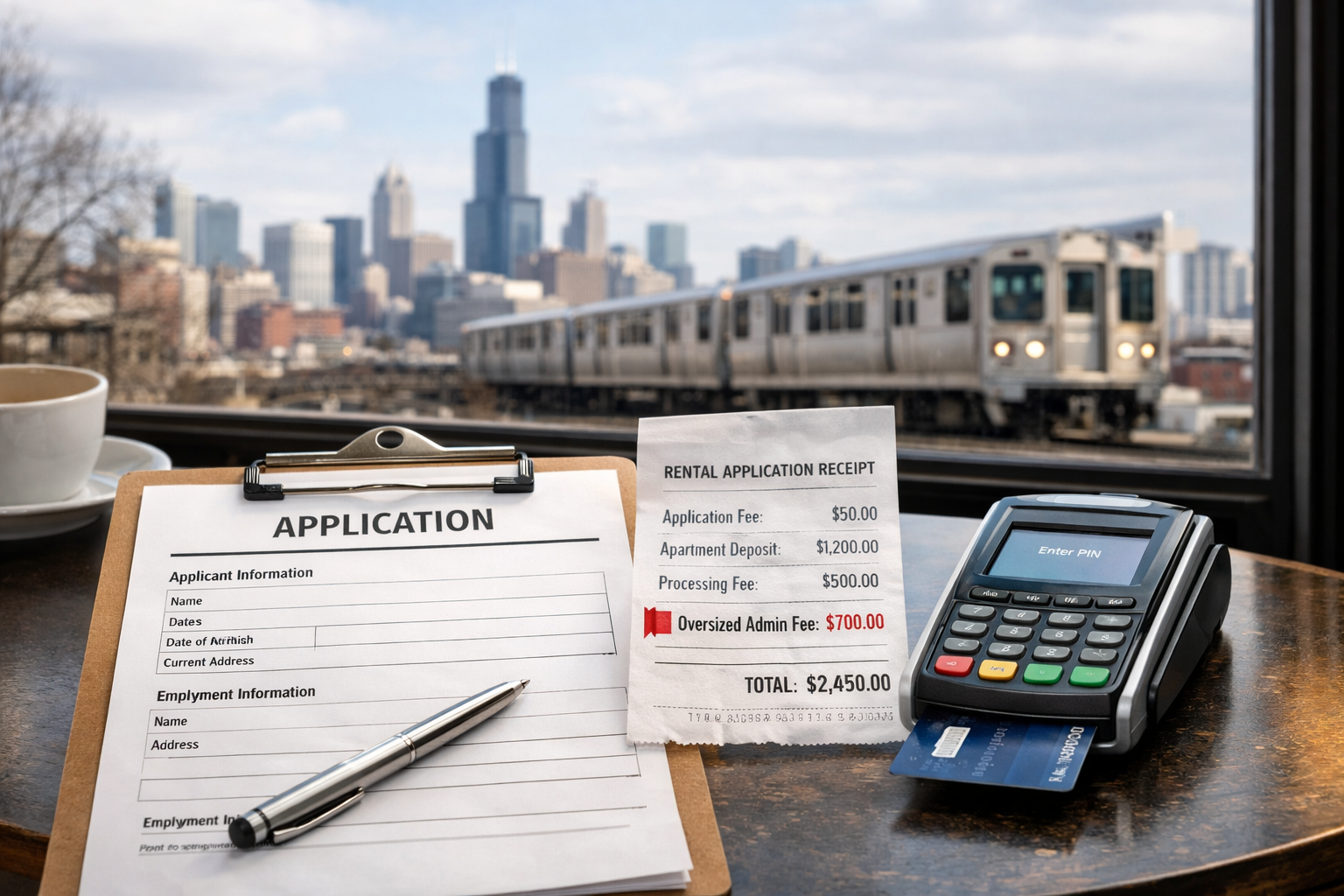Chicago rental application fee